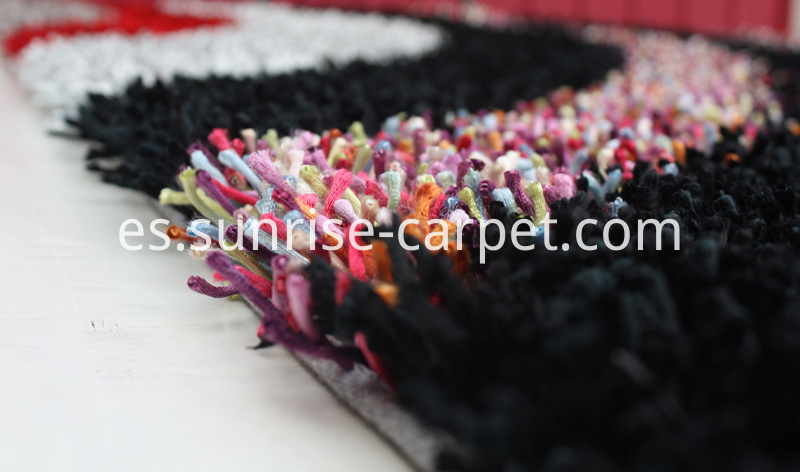 Viscose Polyester Shaggy con Alfombra de diseño Viscose Polyester Shaggy with Design Rug